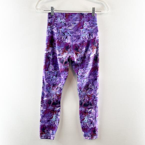 Lululemon Align High-Rise Leggings Pants 25" Iridescent Floral Multi Purple 6 - Picture 10 of 10